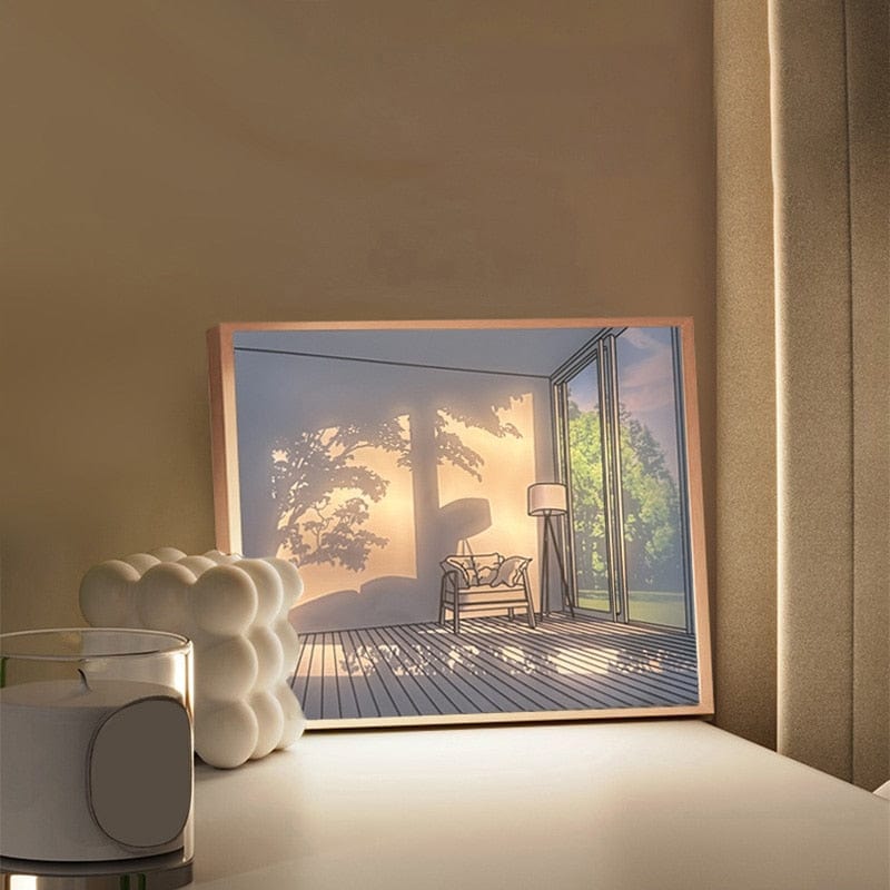 INS Deco Led Light Painting USB Plug Dimming Wall Artwork Table Lamp Gift Indoor Sunlight Window Wooden Photo Night Luminous - Premium Lighting from 𝐵𝑒𝓈𝓉 𝒟𝑒𝒸𝑜𝓇𝓏 - Just $24.99! Shop now at 𝐵𝑒𝓈𝓉 𝒟𝑒𝒸𝑜𝓇𝓏