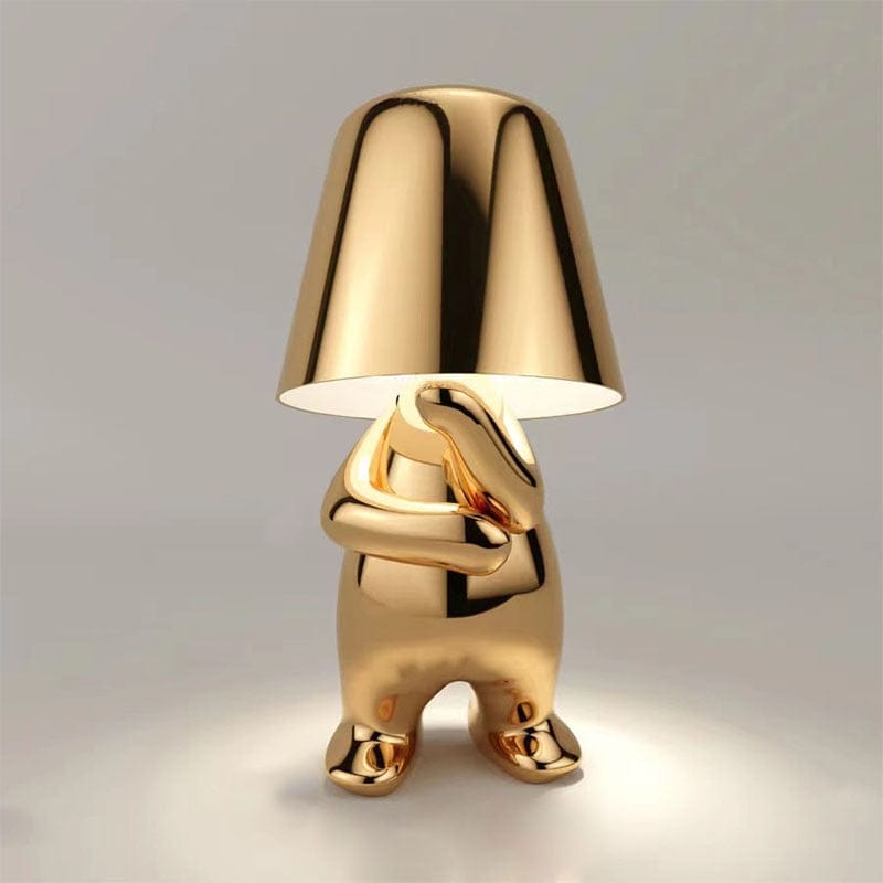 Touch Control Table Lamp, Gold Decor Thinker Statue LED Table Lamp with USB Port, 3 Way Dimmable Modern Night Light Nightstand Lamp for Home Living Room Office Shelf Decor - Premium Lighting from 𝐵𝑒𝓈𝓉 𝒟𝑒𝒸𝑜𝓇𝓏 - Just $28.99! Shop now at 𝐵𝑒𝓈𝓉 𝒟𝑒𝒸𝑜𝓇𝓏