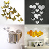 Gold Silver 3d Butterfly Mirror Wall Sticker - Premium  from 𝐵𝑒𝓈𝓉 𝒟𝑒𝒸𝑜𝓇𝓏 - Just $3.06! Shop now at 𝐵𝑒𝓈𝓉 𝒟𝑒𝒸𝑜𝓇𝓏