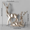 2pcs Modern Resin Deer Statue Sculpture - Premium  from 𝐵𝑒𝓈𝓉 𝒟𝑒𝒸𝑜𝓇𝓏 - Just $39.97! Shop now at 𝐵𝑒𝓈𝓉 𝒟𝑒𝒸𝑜𝓇𝓏
