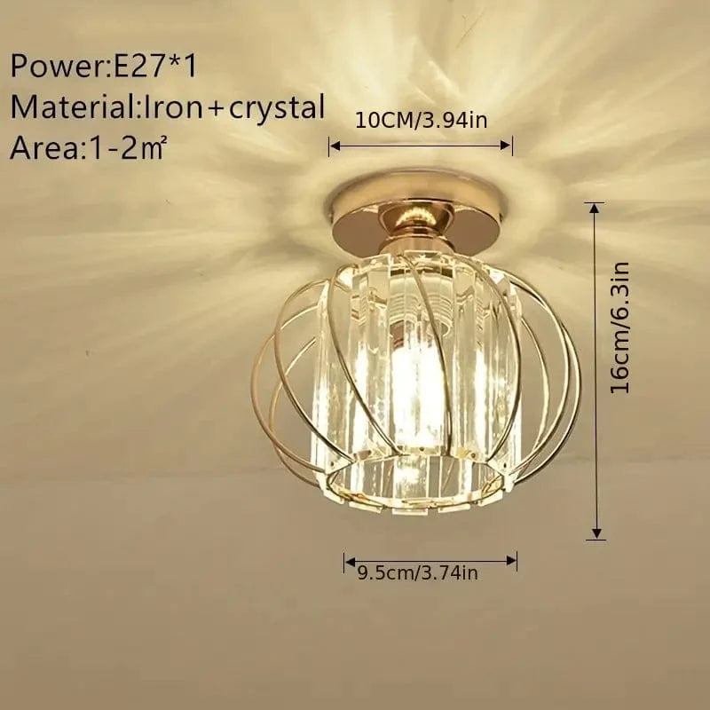 Modern Minimalist Novelty Crystal Aisle Light - Premium  from 𝐵𝑒𝓈𝓉 𝒟𝑒𝒸𝑜𝓇𝓏 - Just $25! Shop now at 𝐵𝑒𝓈𝓉 𝒟𝑒𝒸𝑜𝓇𝓏