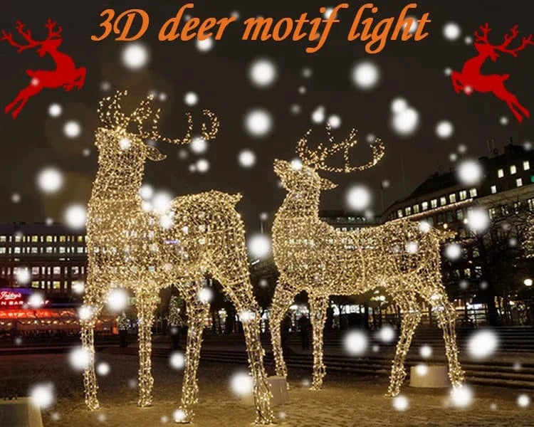 Custom outdoor christmas decorations 3D motif led lights for outdoor street decoration