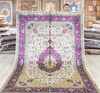 Persian Handmade Rug Silk Oriental Beige Carpet 6x9ft - Premium  from 𝐵𝑒𝓈𝓉 𝒟𝑒𝒸𝑜𝓇𝓏 - Just $3646! Shop now at 𝐵𝑒𝓈𝓉 𝒟𝑒𝒸𝑜𝓇𝓏