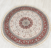 Handmade Pure Silk Rug Persian Villa Round Pink Carpet 5x5ft - Premium  from 𝐵𝑒𝓈𝓉 𝒟𝑒𝒸𝑜𝓇𝓏 - Just $2175! Shop now at 𝐵𝑒𝓈𝓉 𝒟𝑒𝒸𝑜𝓇𝓏