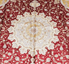 Oriental Persian Carpet Luxury Red Handmade Silk Room Carpet 8x10ft