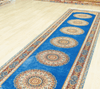Persian Rug Blue Hallway Handmade Silk Rug Runner 3x12ft - Premium  from 𝐵𝑒𝓈𝓉 𝒟𝑒𝒸𝑜𝓇𝓏 - Just $3596! Shop now at 𝐵𝑒𝓈𝓉 𝒟𝑒𝒸𝑜𝓇𝓏