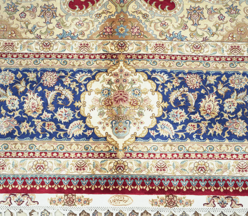 Persian Rug Handmade Silk Classic Oriental Carpet 9x12ft - Premium  from 𝐵𝑒𝓈𝓉 𝒟𝑒𝒸𝑜𝓇𝓏 - Just $7073! Shop now at 𝐵𝑒𝓈𝓉 𝒟𝑒𝒸𝑜𝓇𝓏