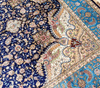 Load image into Gallery viewer, Persian Rug Bule Hand Woven Rug Silk Oriental Villa Carpet 6x9ft