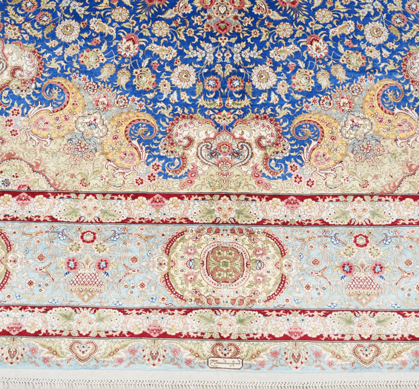 Persian Rug Hand Knotted Square Silk Rugs Online Villa Carpet 9x9ft - Premium  from 𝐵𝑒𝓈𝓉 𝒟𝑒𝒸𝑜𝓇𝓏 - Just $5638! Shop now at 𝐵𝑒𝓈𝓉 𝒟𝑒𝒸𝑜𝓇𝓏