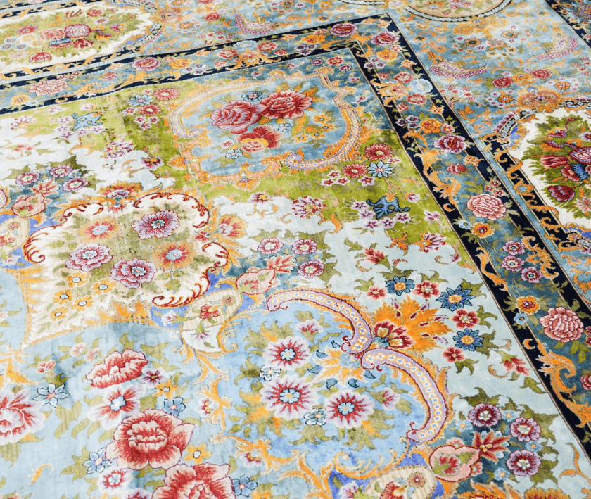Oversized Persian Carpet Handmade Blue Silk Villa Carpet 12x18ft - Premium  from 𝐵𝑒𝓈𝓉 𝒟𝑒𝒸𝑜𝓇𝓏 - Just $14870! Shop now at 𝐵𝑒𝓈𝓉 𝒟𝑒𝒸𝑜𝓇𝓏