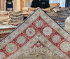 Load image into Gallery viewer, Persian Carpet Antique Hand-Knotted Oversized Silk Blue Carpet 12x18ft