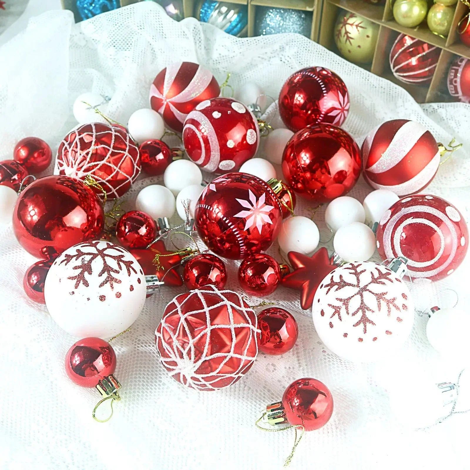 2023 Christmas Decoration 6cm Electroplated Plastic Balls Shaped Painted Christmas Balls Christmas Tree Hangings - Premium Christmas ornaments from Best Decorz - Just $7.70! Shop now at 𝐵𝑒𝓈𝓉 𝒟𝑒𝒸𝑜𝓇𝓏