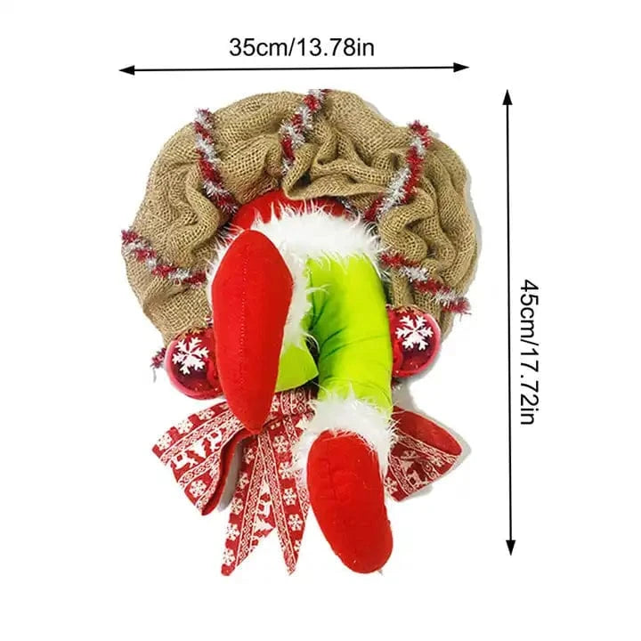 2023 New Fashion Design Large Christmas Decoration Ornament Thief Garland Door Decoration For Christmas