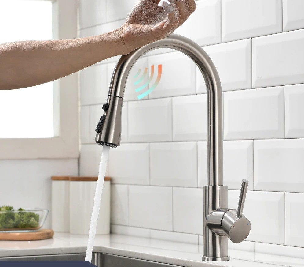 nickel smart touch kitchen faucet 1