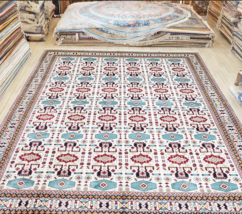 Persian Rug Tribal Hand-Knotted Oversized Silk Carpet