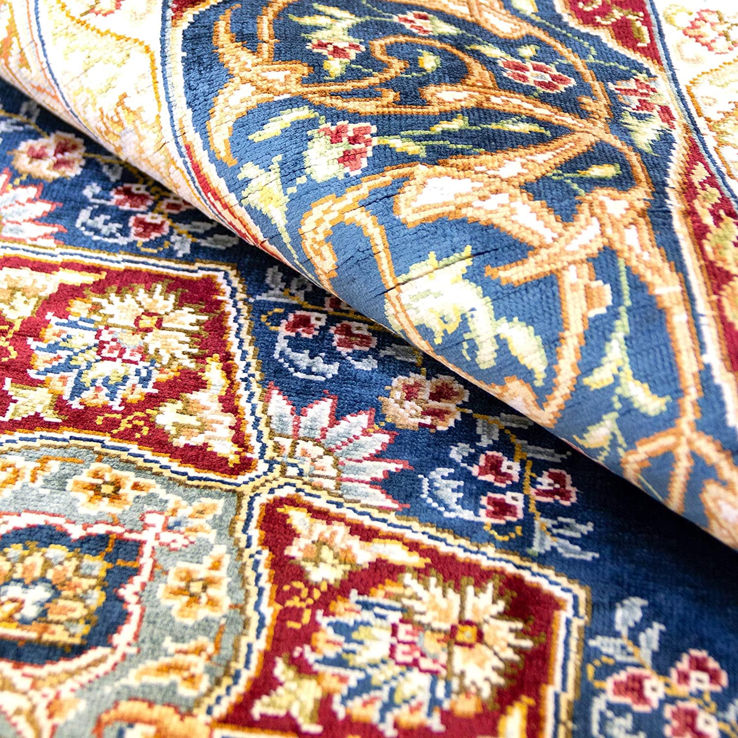 wool and silk persian rugs and blue persian rug