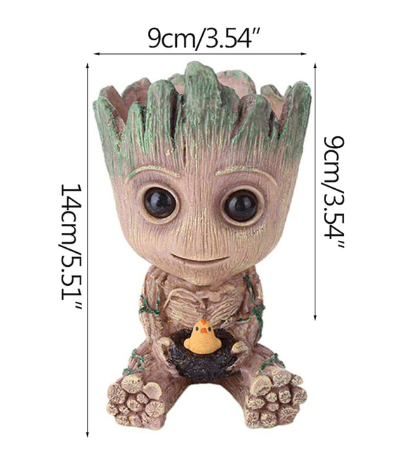 Flowerpot Treeman Baby Groot Succulent Planter Cute Green Plants Flower Pot Guardians of The Galaxy.1