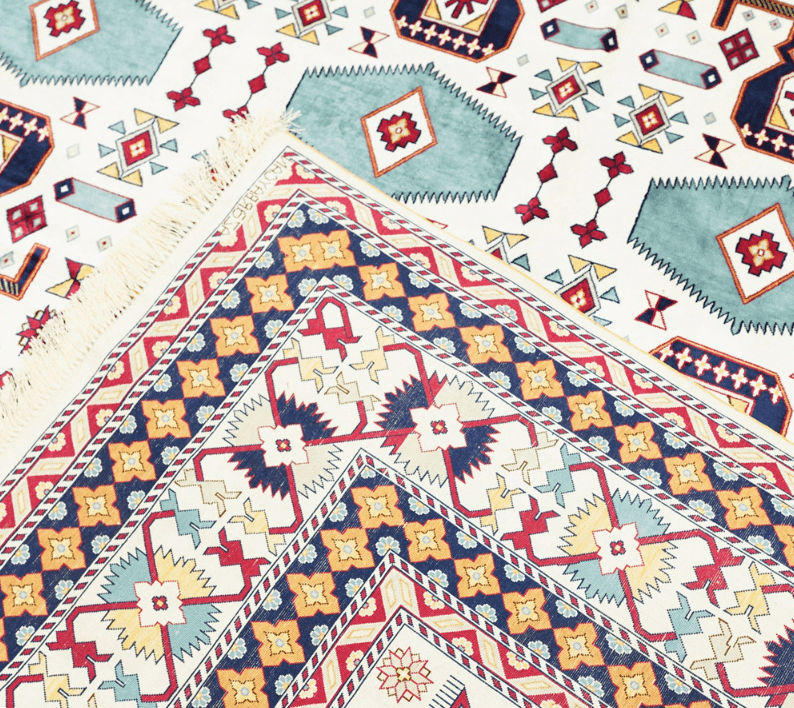 white persian rug