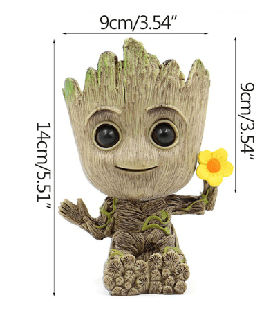 Flowerpot Treeman Baby Groot Succulent Planter Cute Green Plants Flower Pot Guardians of The Galaxy.1