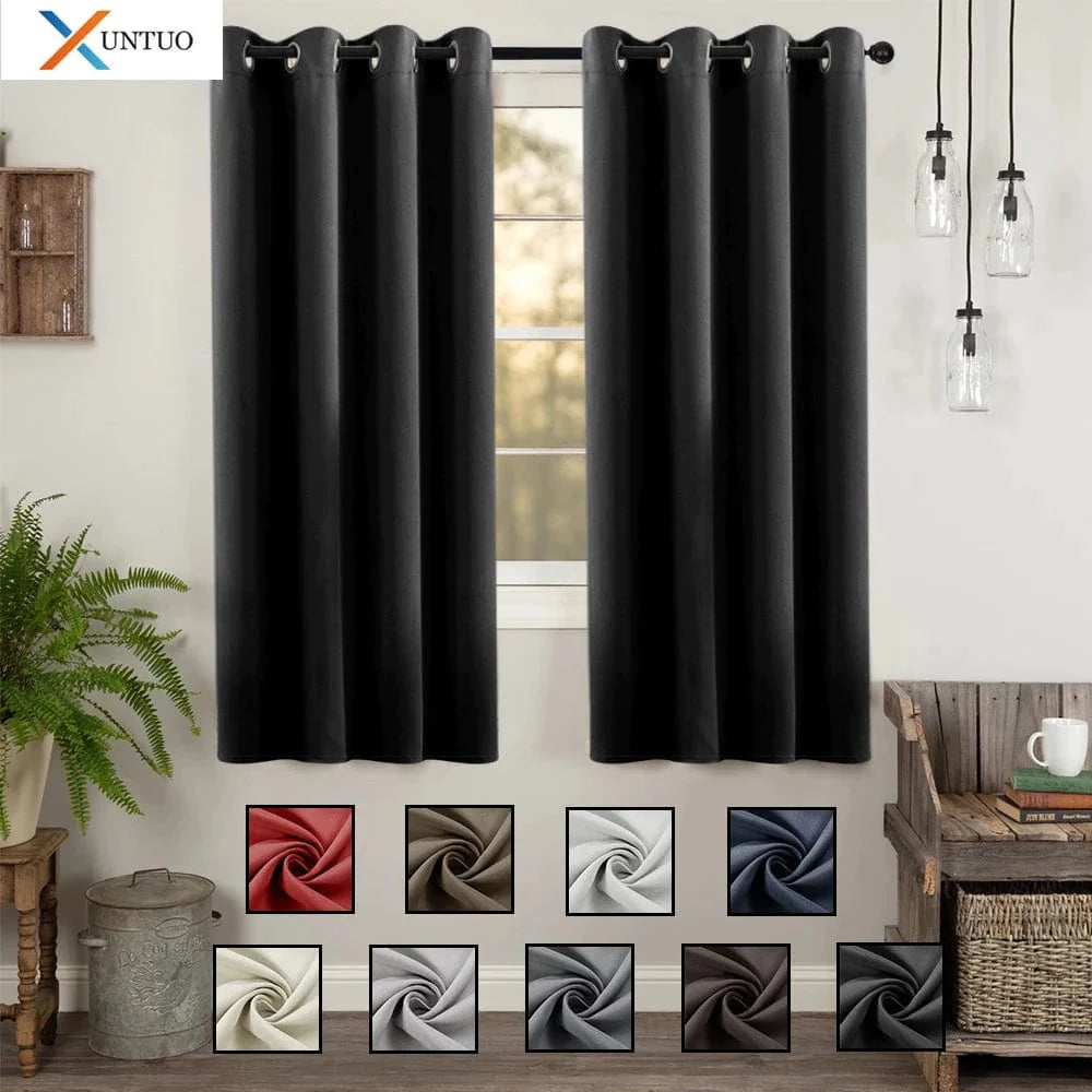 Modern Blackout Short Curtains in the Living Room Bedroom Window Treatments Kitchen Decor Solid Color Thick Blinds Drapes Custom - Premium  from 𝐵𝑒𝓈𝓉 𝒟𝑒𝒸𝑜𝓇𝓏 - Just $6.45! Shop now at 𝐵𝑒𝓈𝓉 𝒟𝑒𝒸𝑜𝓇𝓏