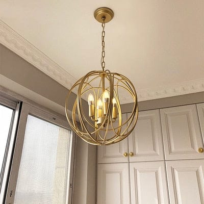 Modern Gold Cage Lamp-4