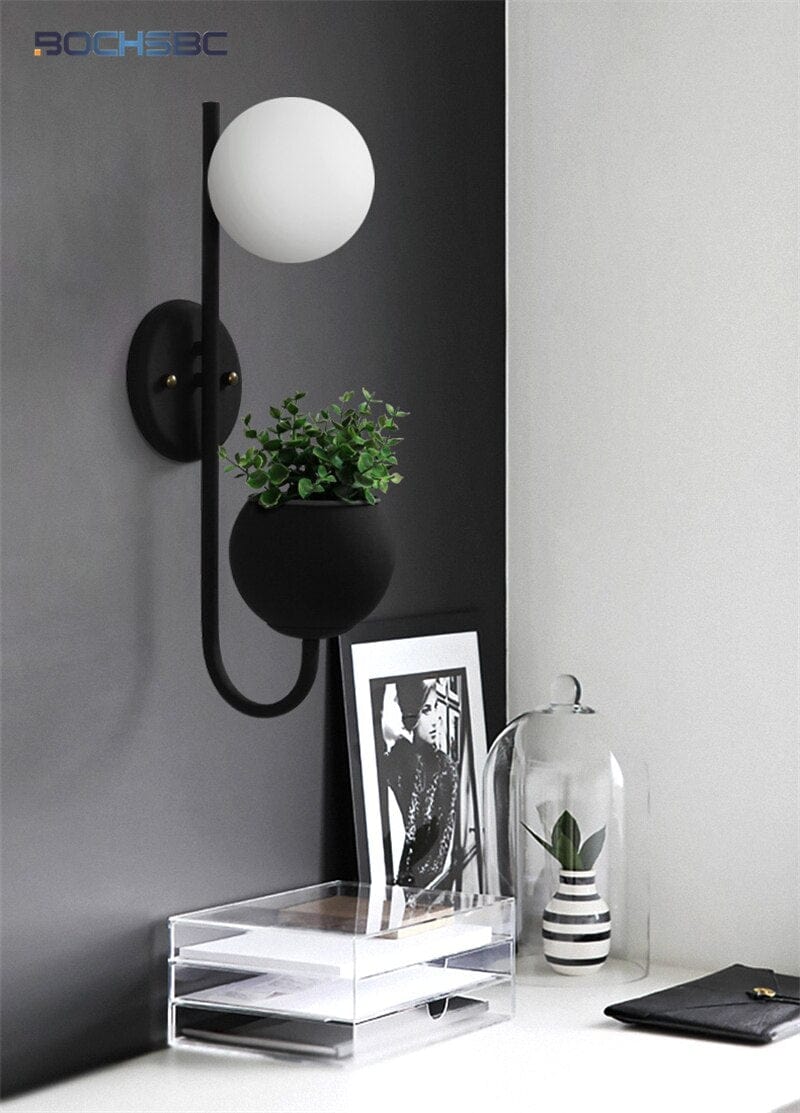 Modern Nordic Planter Lamp