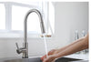 smart touch kitchen faucet with pull out sparyer