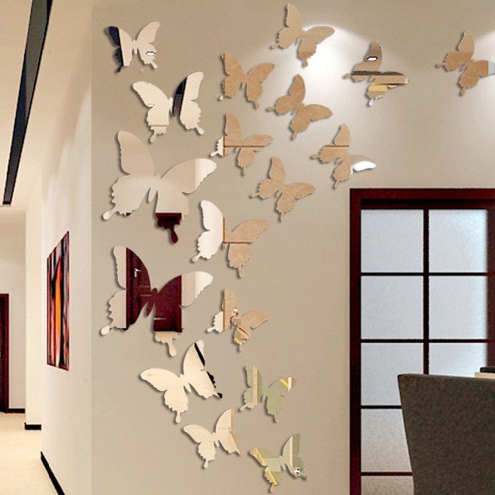24pcs 3D Butterfly Wall Stickers