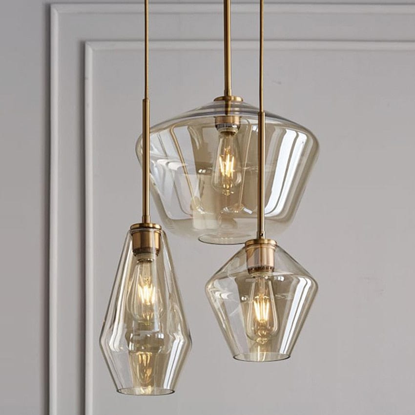 Modern Glass Pendant Lamp - Premium  from 𝐵𝑒𝓈𝓉 𝒟𝑒𝒸𝑜𝓇𝓏 - Just $82.57! Shop now at 𝐵𝑒𝓈𝓉 𝒟𝑒𝒸𝑜𝓇𝓏