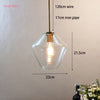 Load image into Gallery viewer, Hanging Glass Pendant Lamp Dimensions