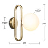 Load image into Gallery viewer, Modern Nordic Wall Lamp Dimensions