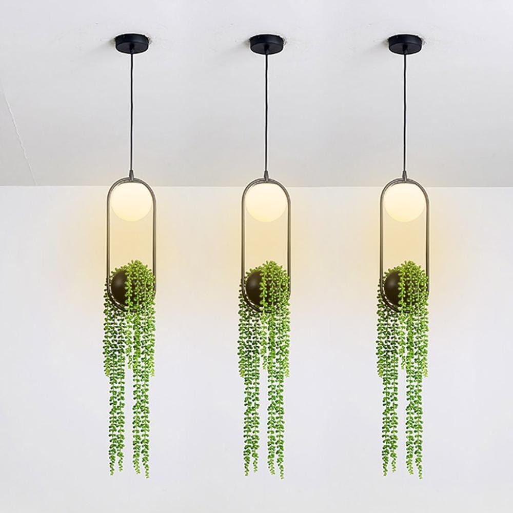 Creative plant LED pendant lights