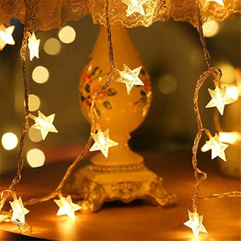 Star LED String Light - Premium  from 𝐵𝑒𝓈𝓉 𝒟𝑒𝒸𝑜𝓇𝓏 - Just $9.95! Shop now at 𝐵𝑒𝓈𝓉 𝒟𝑒𝒸𝑜𝓇𝓏