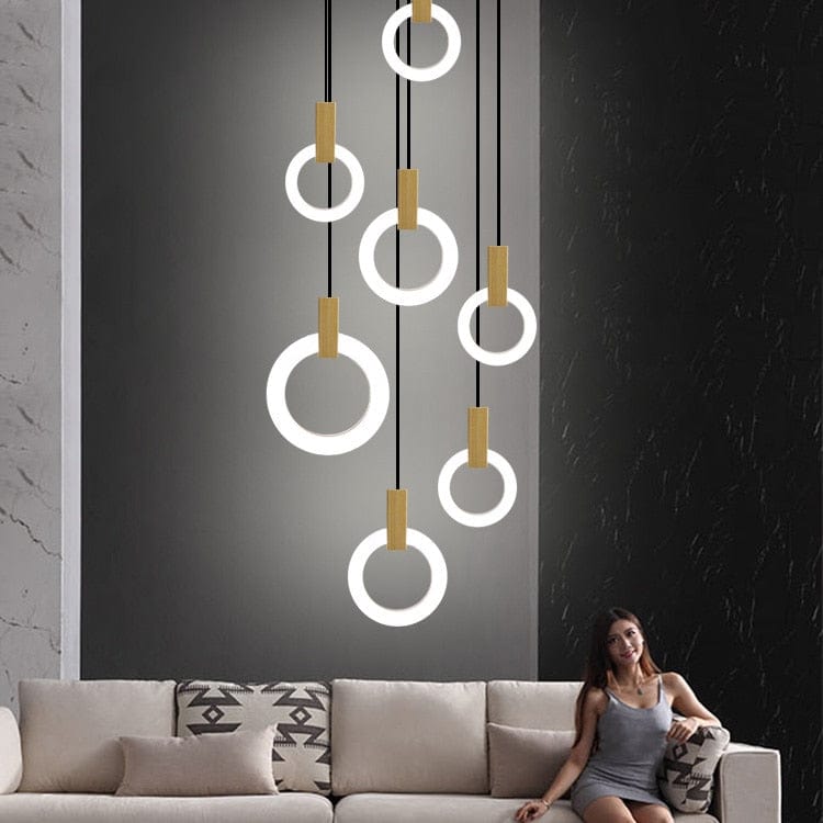Modern LED Circles Chandelier - Premium  from 𝐵𝑒𝓈𝓉 𝒟𝑒𝒸𝑜𝓇𝓏 - Just $220.50! Shop now at 𝐵𝑒𝓈𝓉 𝒟𝑒𝒸𝑜𝓇𝓏
