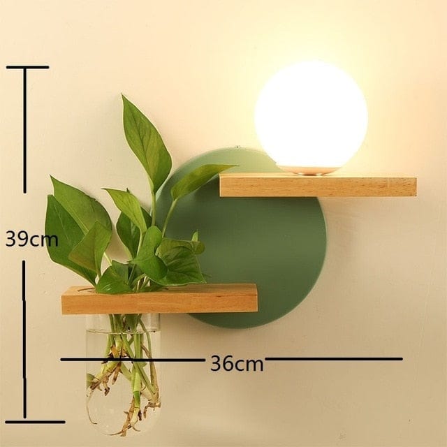 Scandinavian Style Planter Wall Lamp - Premium  from 𝐵𝑒𝓈𝓉 𝒟𝑒𝒸𝑜𝓇𝓏 - Just $35.28! Shop now at 𝐵𝑒𝓈𝓉 𝒟𝑒𝒸𝑜𝓇𝓏