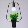 Load image into Gallery viewer, Fancy Pendant Light with Nordic Metal Plant Lamp