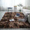 Bedroom Long Plush Area Soft Carpet Brown