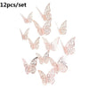Load image into Gallery viewer, Gold Silver 3d Butterfly Mirror Wall Sticker