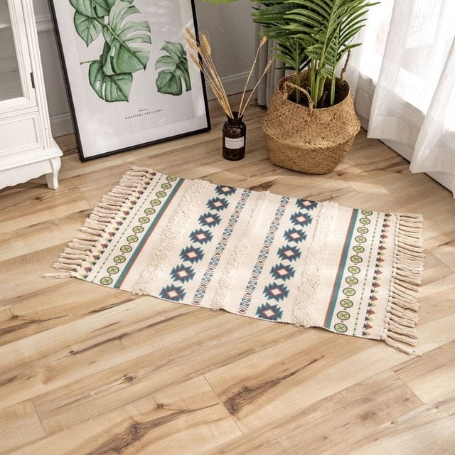 Bohemia Cotton & Linen geometric Nordic Living Room Decoration Floor Mats