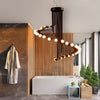 nordic modern spiral hanging light for bathroom