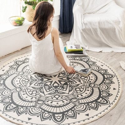 Bohemian Round Nordic Floor Carpets for Living Room study mat
