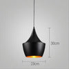 Load image into Gallery viewer, Black Pendant Light Dimensions