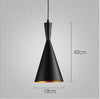 Load image into Gallery viewer, Dimensions of Black Pendant Light
