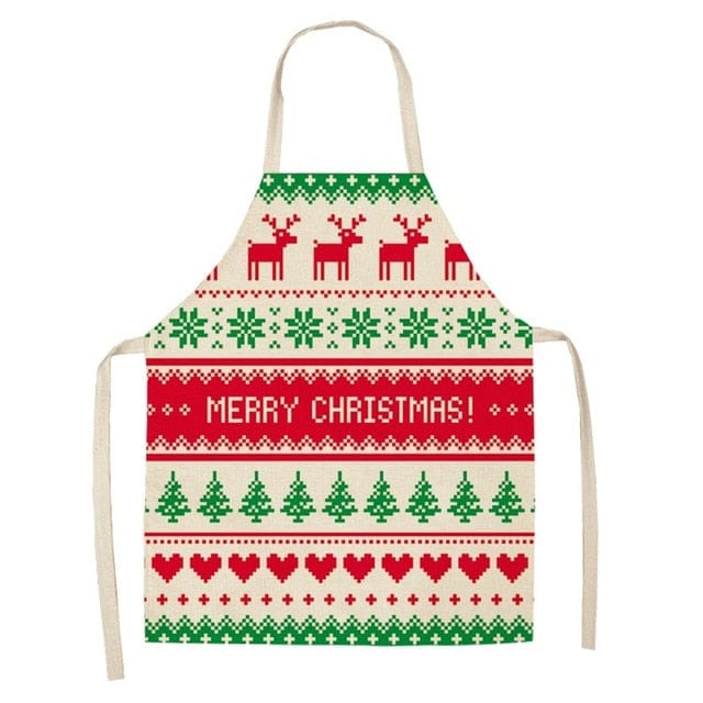 Merry Christmas Apron Christmas Decorations for Home Kitchen
