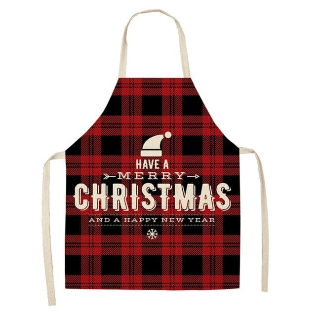 Merry Christmas Apron Christmas Decorations for Home Kitchen