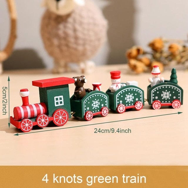 Christmas Wooden Mini Train For Kids