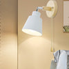 Modern Wooden Wall Lamp Sconce with Pull Cord