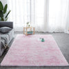 Pink Modern Shaggy Rug Zairmb Fluffy Carpet with Anti-Slip Faux Fur 1