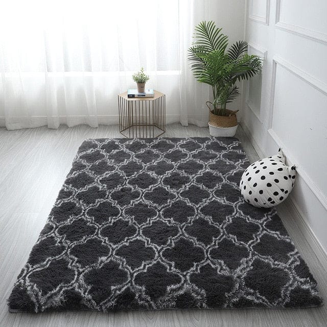 Black/White modern carpet