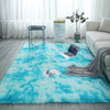 Load image into Gallery viewer, Blue White Plush Soft Carpet